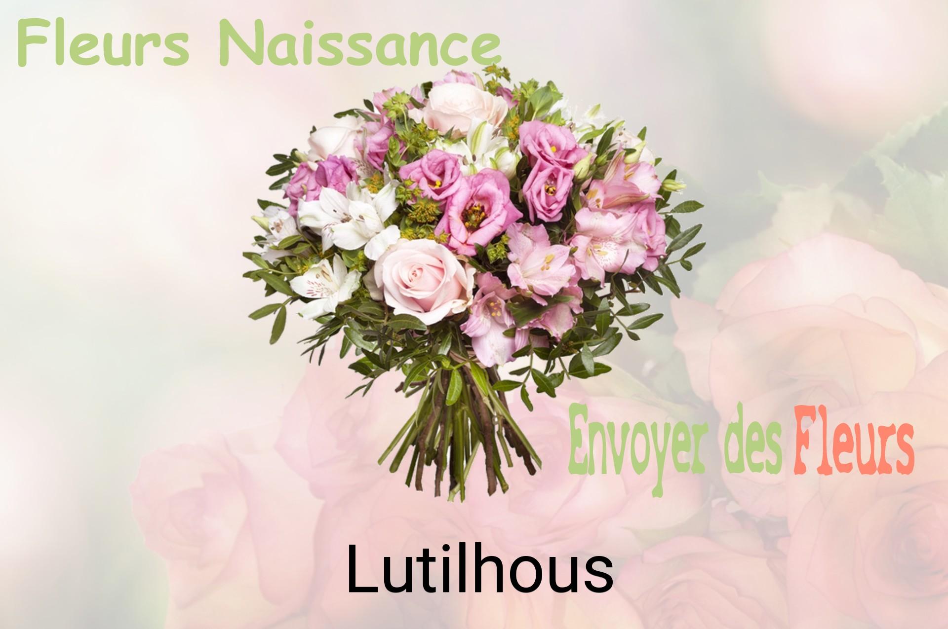 Bouquet de fleurs de naissance livré à Lutilhous